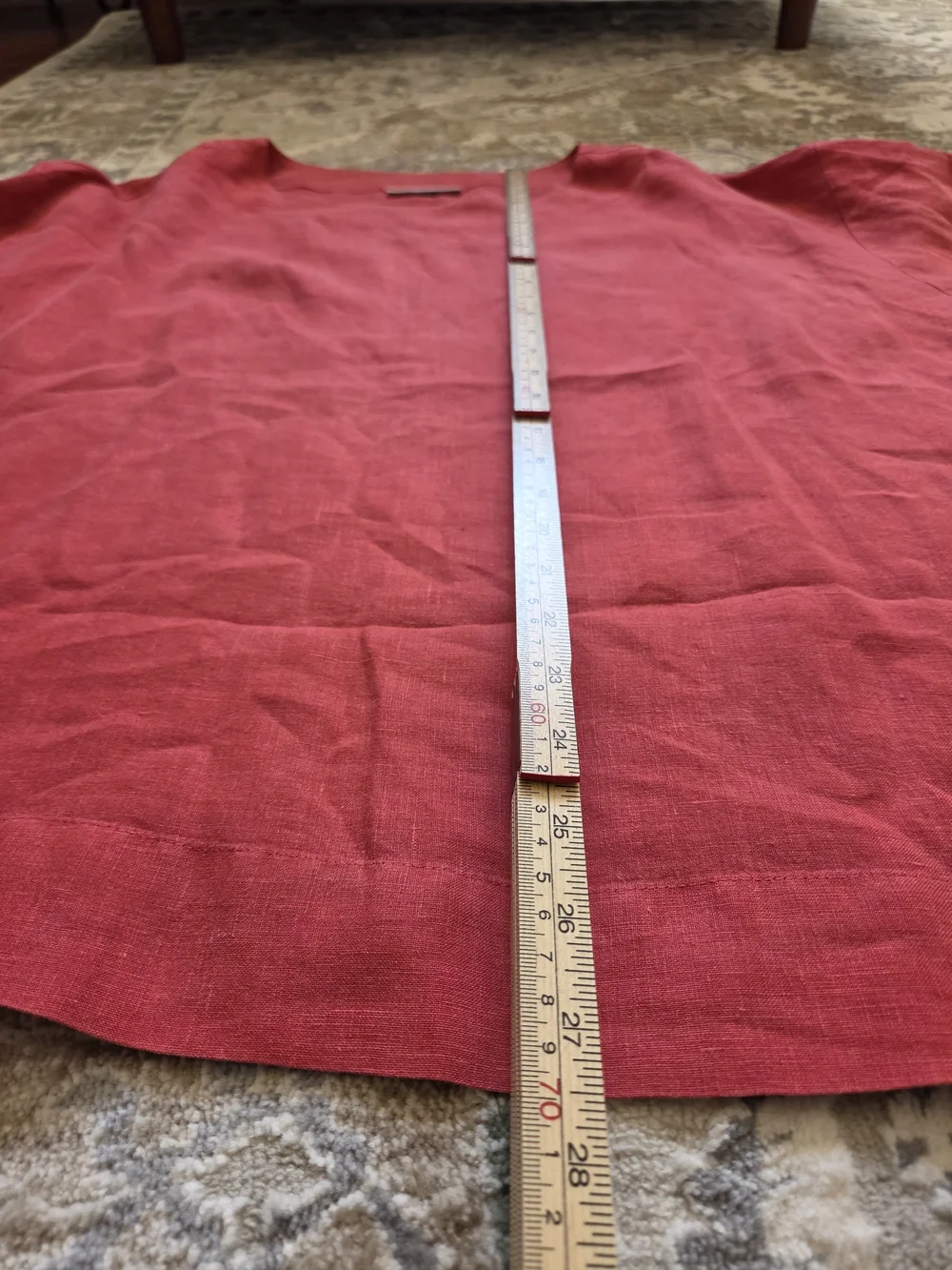 bryn Walker Rooibos Orange Linen Tunic Top XS